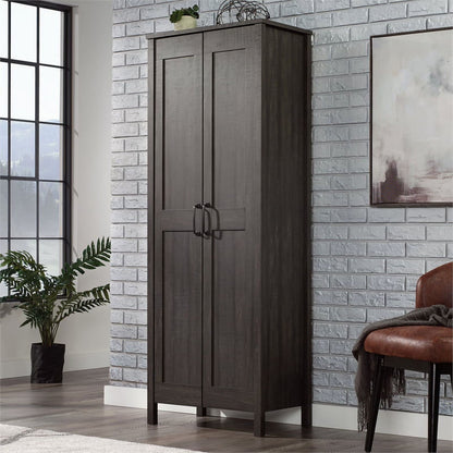 Sauder Two-Door Storage Cabinet, White Finish