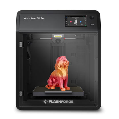 Flashforge Adventurer 5M 3D Printer, Fully Auto Leveling & 600mm/s High Speed Printing, Black