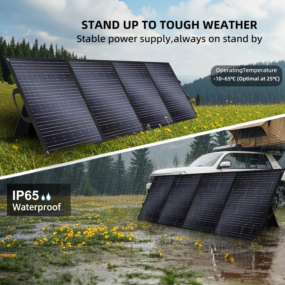 Solarplay 2400W(4800W Peak) Solar Generator, with 400W Solar Panel,2160Wh Portable LiFePO4 Battery Power Station for Camping Home Backup RV