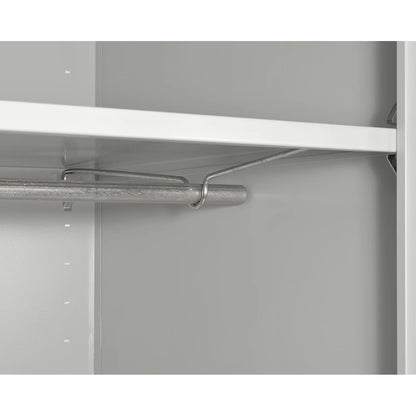 Elite Series Wardrobe Cabinet with Adjustable Shelf, 36"W x 24"D x 72"H, Dove Gray