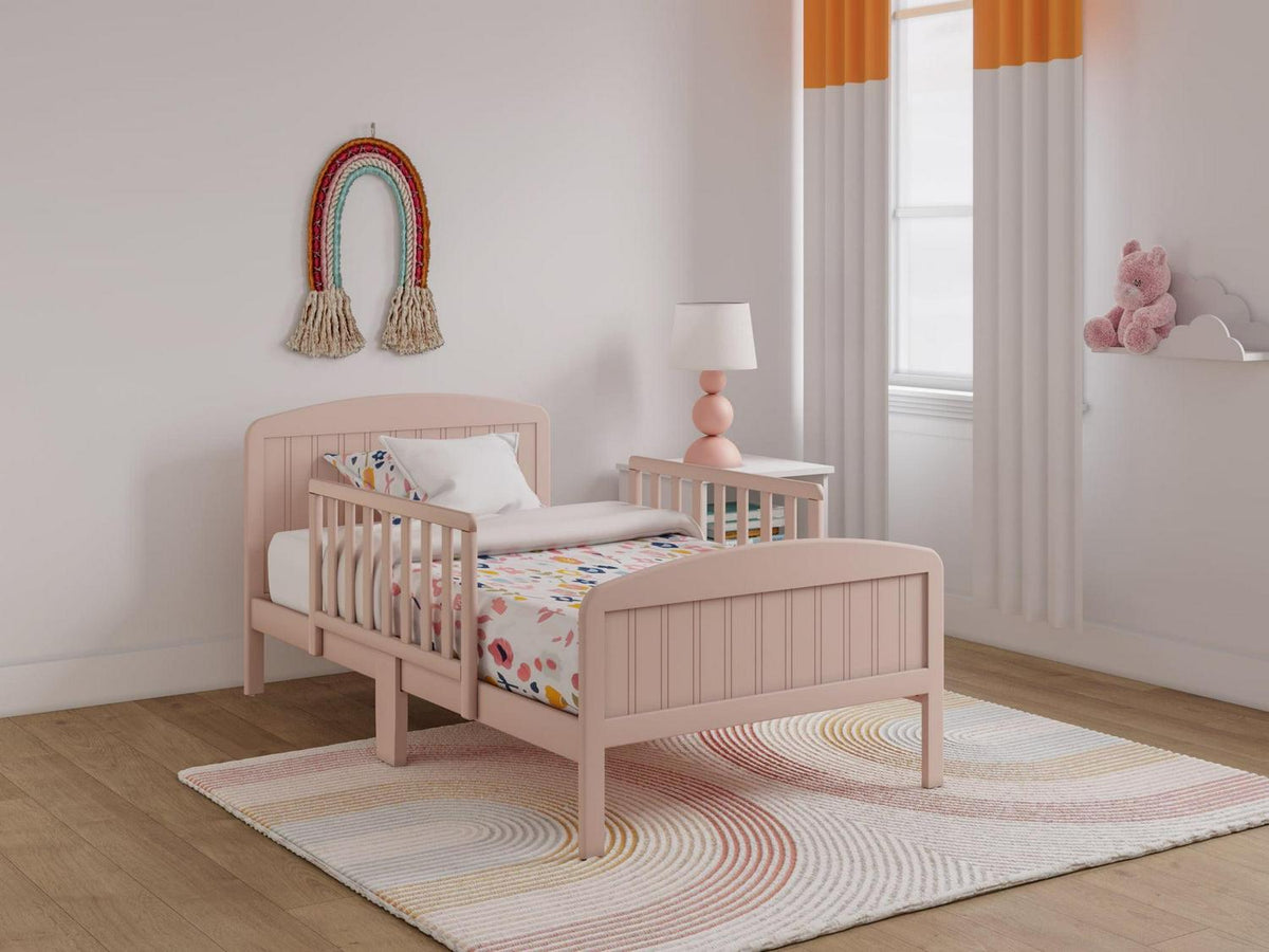 BK Furniture Harrisburg XL Wooden Toddler Bed in Clay