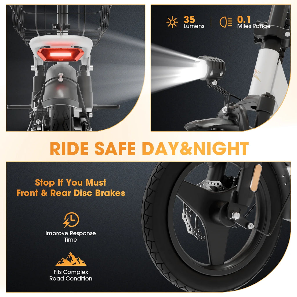 Skeri Electric Scooter with Seat for Adult and Basket, 14 Inch Tire Electric Scooter with Dual Shock Absorbers, 350W Motor with 25-Mile Range, Speed Up to 20 MPH (Gen 2.0)