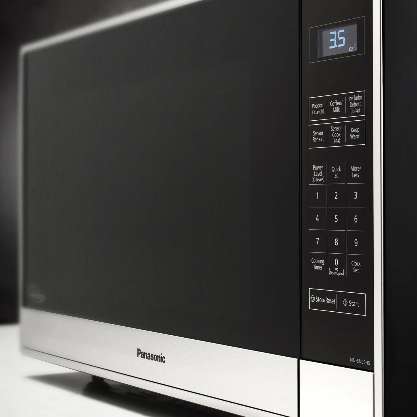 Panasonic 2.2-cu. ft. 1250W Countertop Microwave with Inverter Technology, Stainless Steel NN-SN95HS