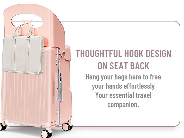 Fridtrip 20 Inch Carry On TSA Lock Luggage with for Kids& Adult,Lockable Spinner Wheels Free Luggage Cover and Safety Seatbelt Travel Suitcase