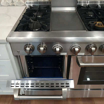 36 In. 6.0 Cu. Ft. Gas Freestanding Range with 6 Sealed Burners Gas Cooktop, Cast Iron Grates and Primary Convection Oven In Stainless Steel