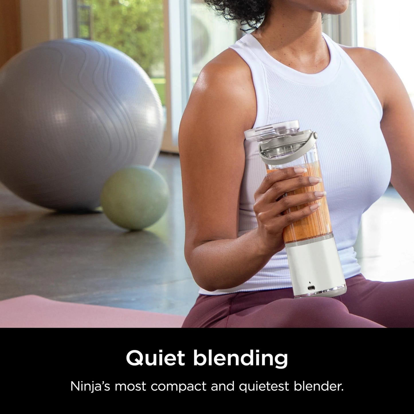 Ninja Blast Portable Blender, Cordless, 18oz. Vessel, Personal Blender for Shakes & Smoothies, BPA Free, Leakproof Lid & Sip Spout, USB-C Rechargeable, Dishwasher Safe Parts, Metallic Purple,