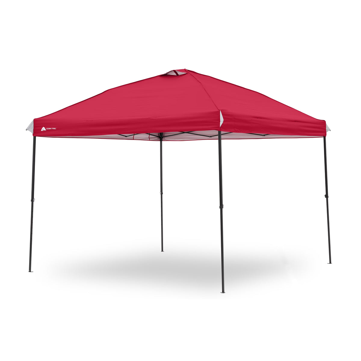 Ozark Trail 10x10 Instant Pop Up Canopy Tent with Simple Push Setup �?Straight Leg Pop-Up Tent for Tailgating, Camping & Events, White