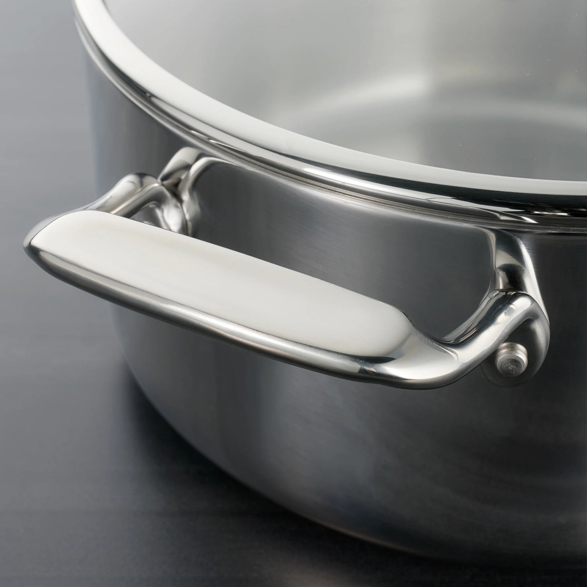 Tramontina 14-Piece Tri-Ply Clad Stainless Steel Cookware Set, with Glass Lids