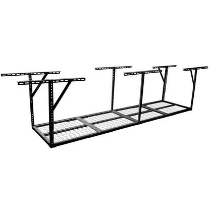 2x8FT Overhead Garage Storage Rack,Adjustable Storage Organization System,Heavy Duty Metal Garage Ceiling Storage Racks,450lbs Weight Capacity