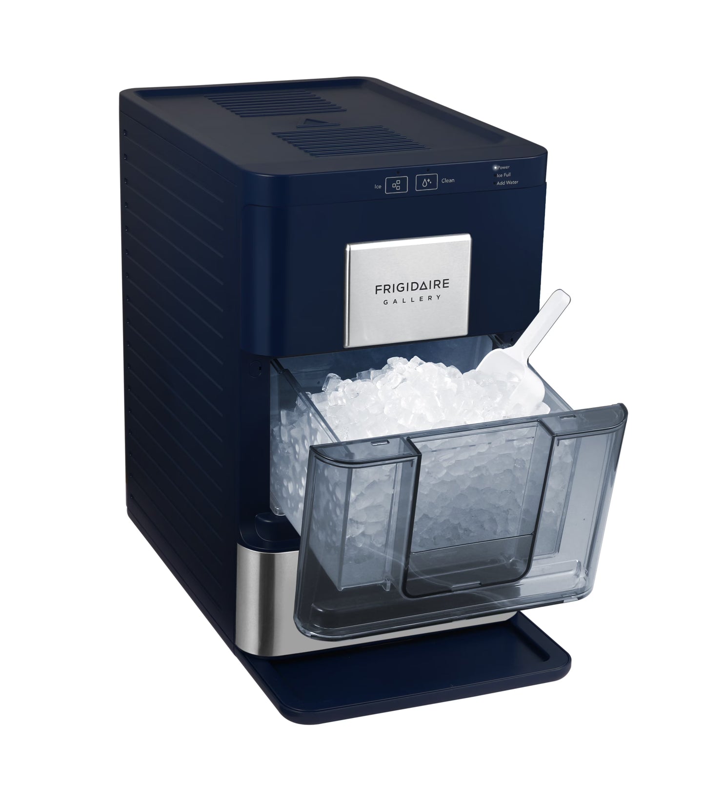 Frigidaire Gallery 33 lbs. Touchscreen Nugget Ice Maker - Stainless Steel Accent, EFIC220, Black
