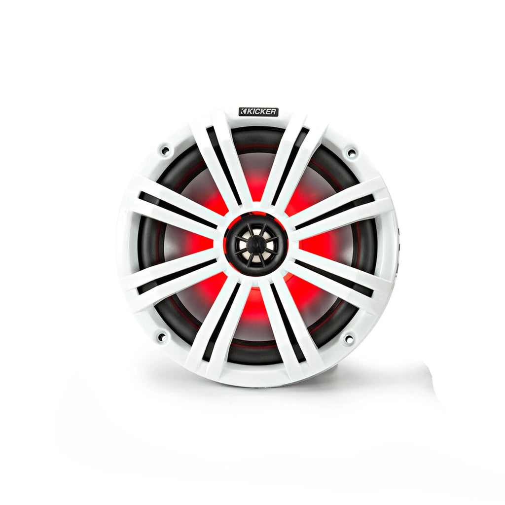 Kicker 8" White Marine LED Speakers - 1-Pair of OEM replacement speakers