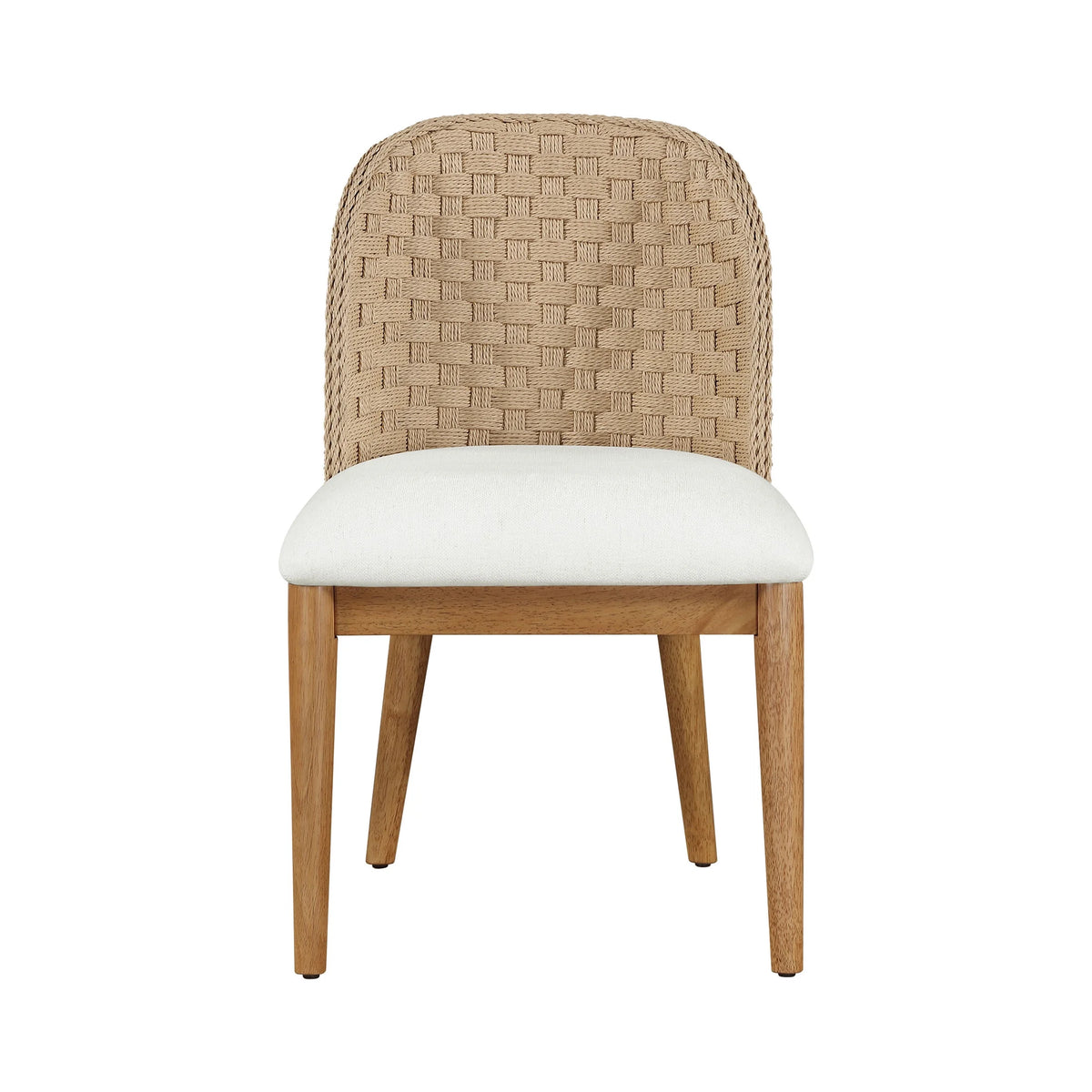 My Texas House Saylor Farmhouse Dining Chair Set, Natural Wood, Set of 2