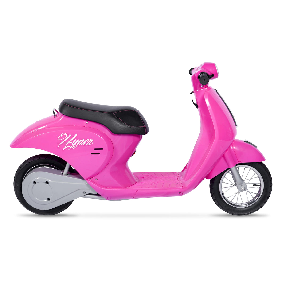 24V Hyper Toys Retro Electric Scooter, Easy Twist Throttle, Blue, Ages 13+, Including Teens, Tweens