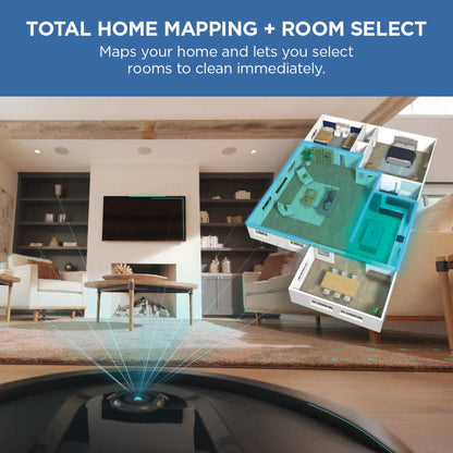 Shark IQ Robot Vacuum with XL Self-Empty Base, Home Mapping, Self-Cleaning Brushroll, Wi-Fi,RV1000AE