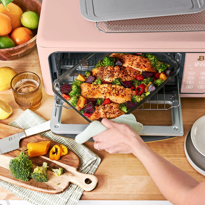 Beautiful Infrared Air Fryer Toaster Oven, 9-Slice, 1800 W, White Icing by Drew Barrymore