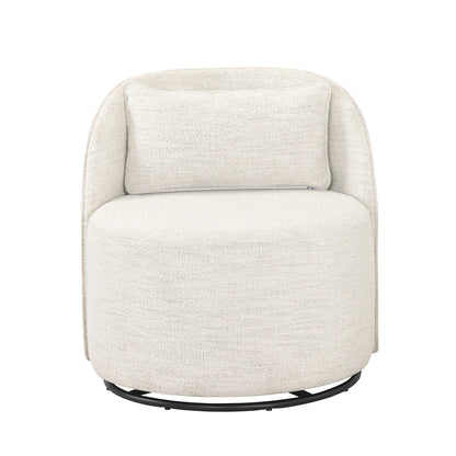 Better Homes & Gardens Juliet Modern Arch Swivel Accent Chair, Cream Boucle