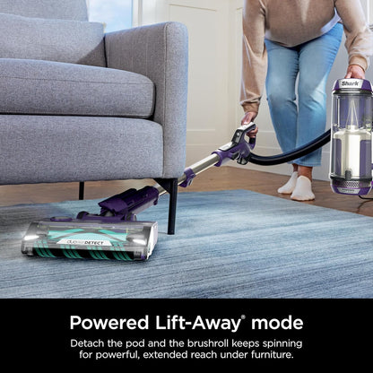 Restored Shark POWERDETECT Upright Vacuum Cleaner with HEPA Filter, Heavy Duty,Powerful Suction for Pet Hair Pickup, DuoClean, Ideal for Carpets & Hardfloors, AZ4002 (Certified)(Refurbished)