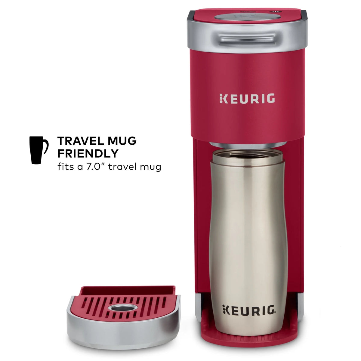 Keurig K-Mini Plus Single Serve K-Cup Pod Coffee Maker, Dusty Rose