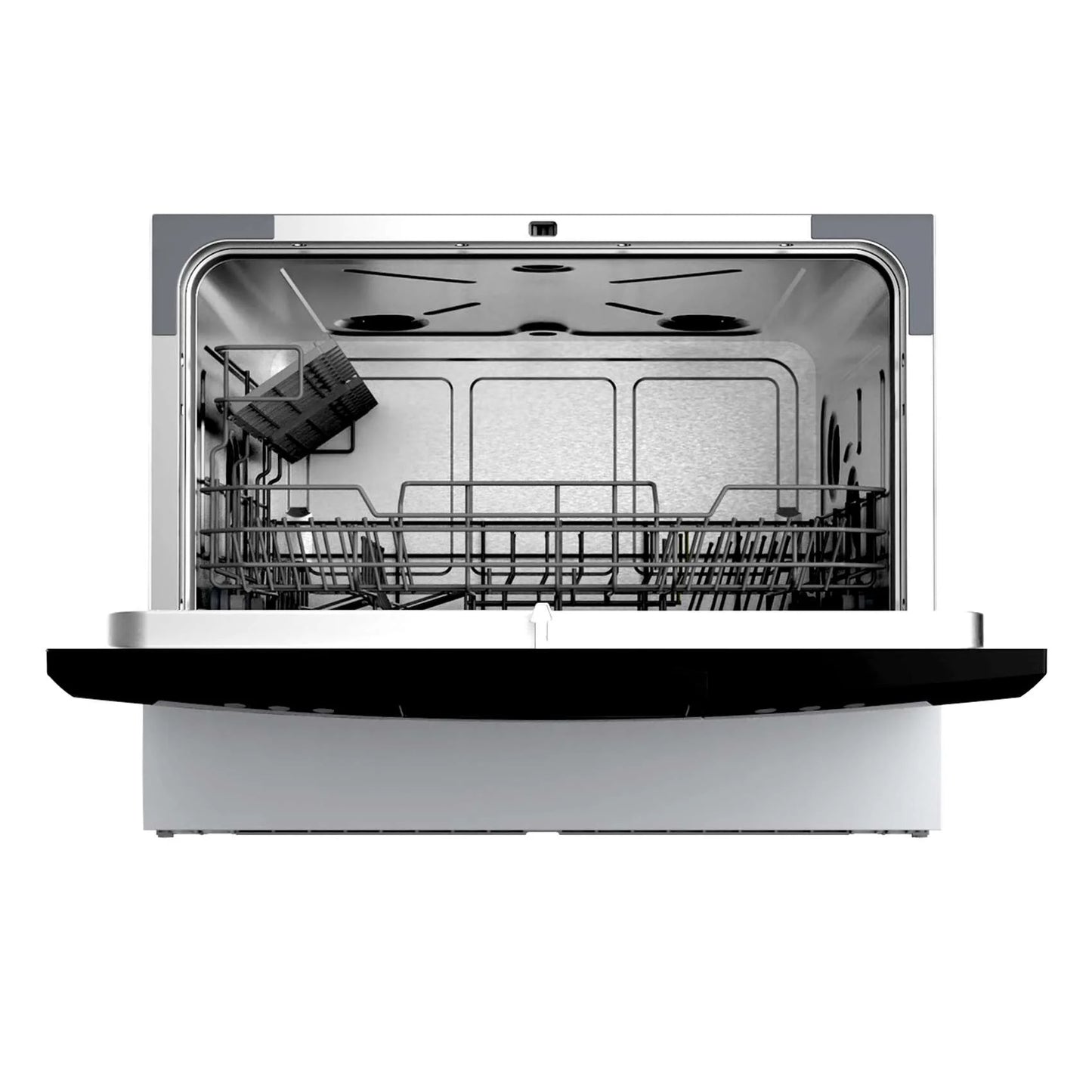 Midea Portable Countertop Dishwasher, 6 Place Settings, 8 Programs, White, MDC22P1AWW, New