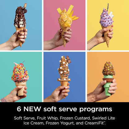 Restored Ninja CREAMi Swirl 13-in-1 Soft Serve Ice Cream Machine - Factory (Refurbished)