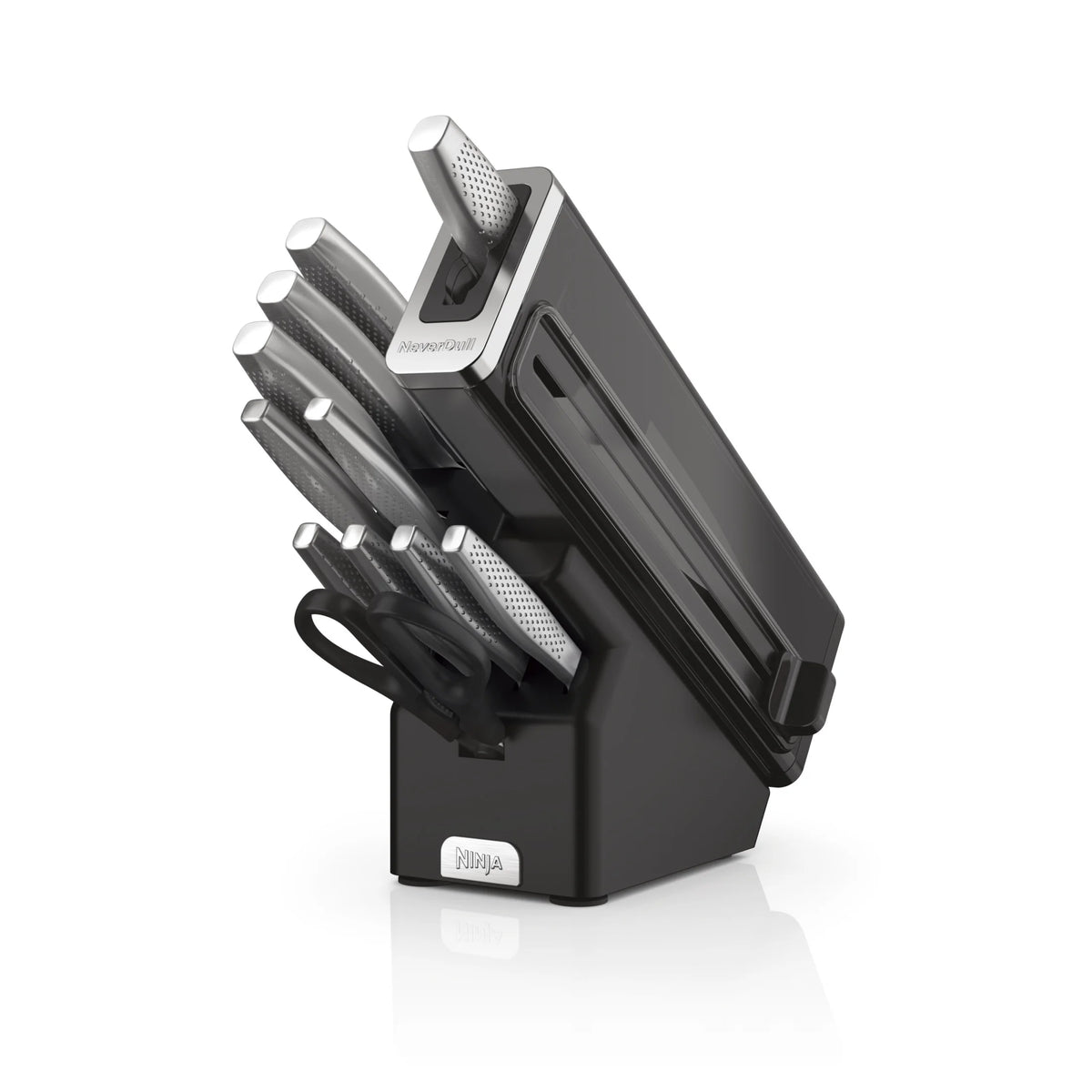 Ninja NeverDull Essential 12-Piece Stainless Steel Knife Set with Built-in Sharpener, K22012