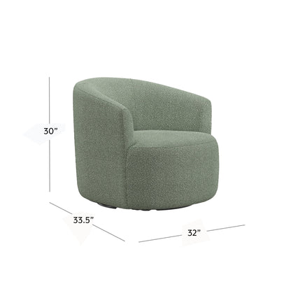 Mainstays Boucle Swivel Accent Chair, Taupe
