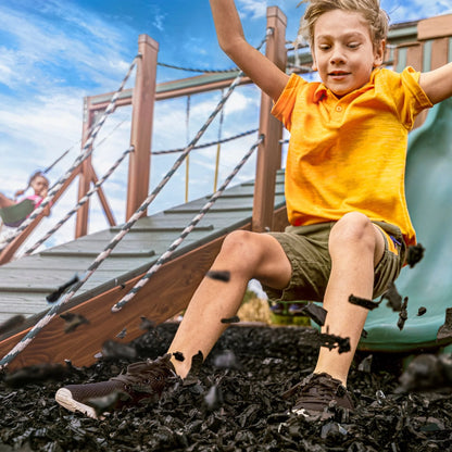 GroundSmart Black Rubber Mulch, 37.5 Cu Ft