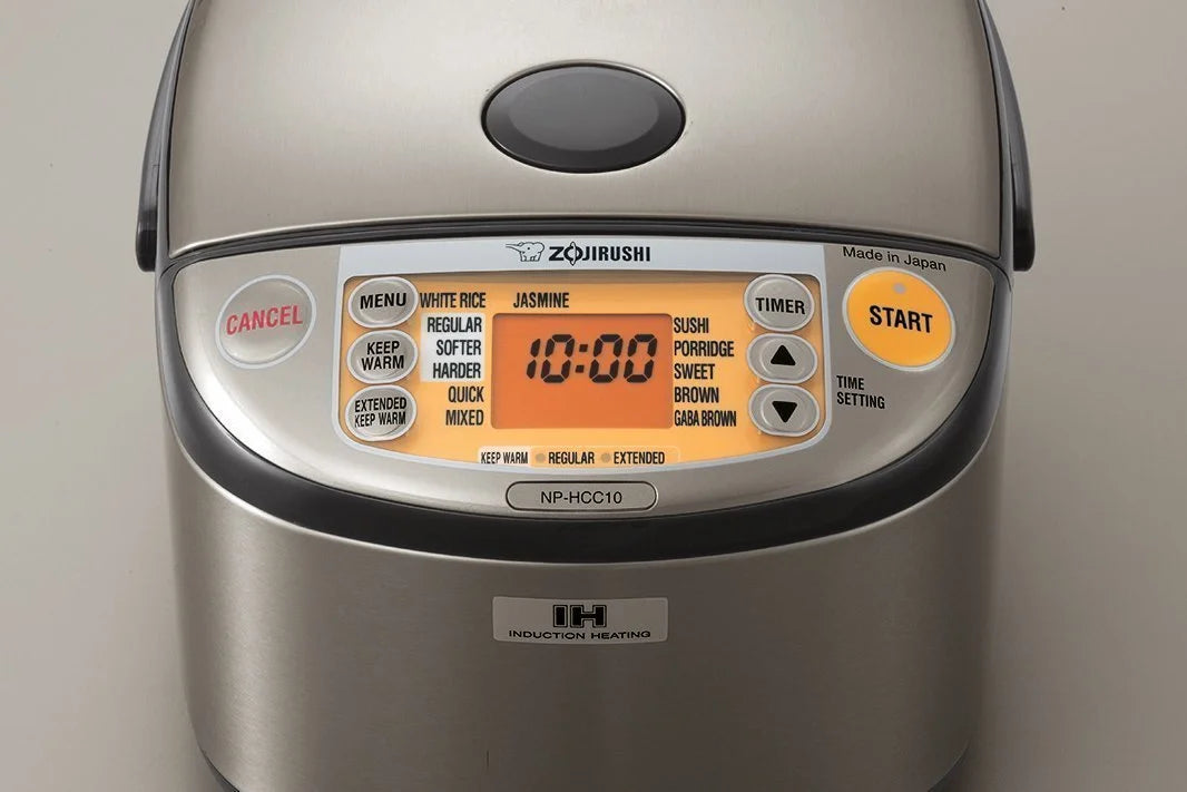 Zojirushi NP-HCC10XH Induction Heating System Rice Cooker and Warmer (5.5-Cup/ Dark Gray)