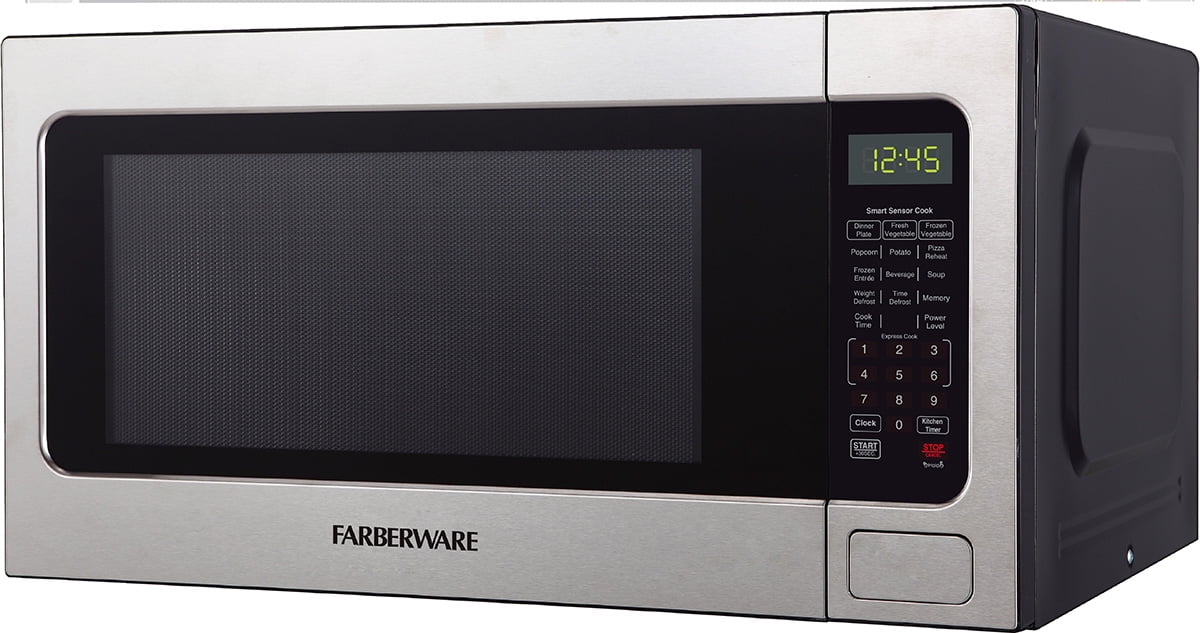 Farberware FMGZ09BKA 0.9 Cu. Ft. Microwave Oven, 900W, Digital Control, LED Display, 6 Cooking Presets, Black