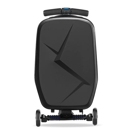 Advwin Scooter Luggage for Kids & Adults, Hardside Ride on Suitcase for Kids Ages 4-15 Multifunctional Lightweight Foldable Carry on Luggage with Wheels Ride on for Children Teenagers, Pink