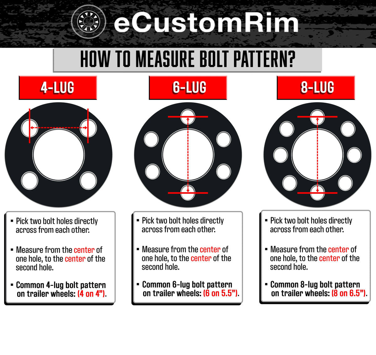 eCustomrim 2-Pack Trailer Tires On Rims 4.80-12 480-12 4.80 x 12 Load B 4 Lug White Wheel