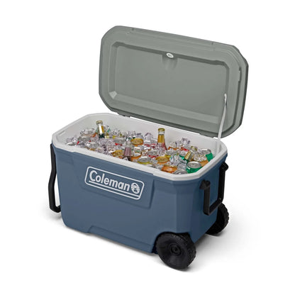 Coleman 316 Series 62QT Hard Chest Wheeled Cooler, Lakeside Blue