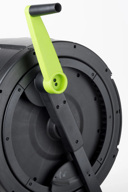 RSI 65 gal Black and Green Metal and Plastic Tumbling Composting Bin