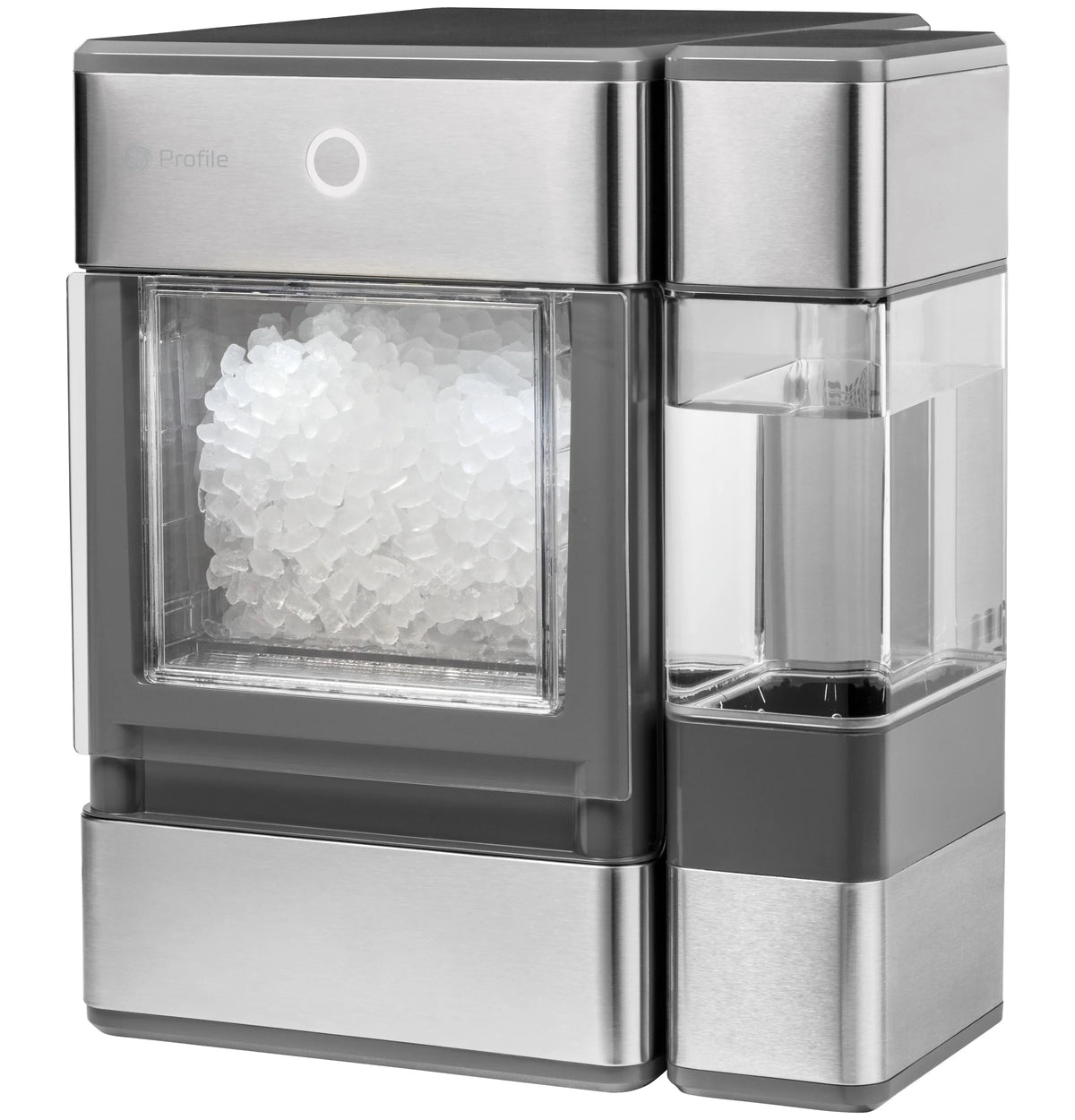 GE Profile? Opal? Nugget Ice Maker + Side Tank, Countertop Icemaker, Stainless Steel, 33lbs Daily Ice Production