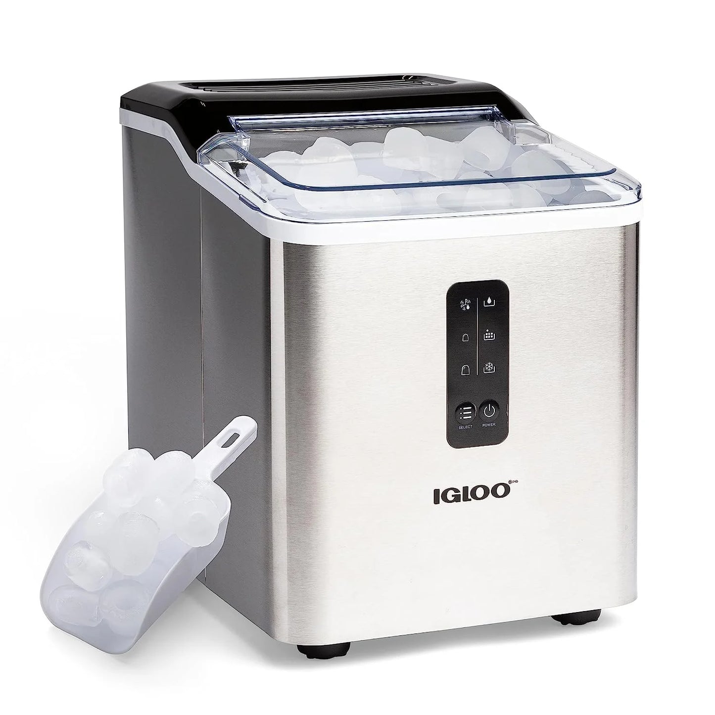 Igloo Automatic Ice Machine Self Cleaning Countertop Ice Maker for Water Bottle & Drinks, Aqua