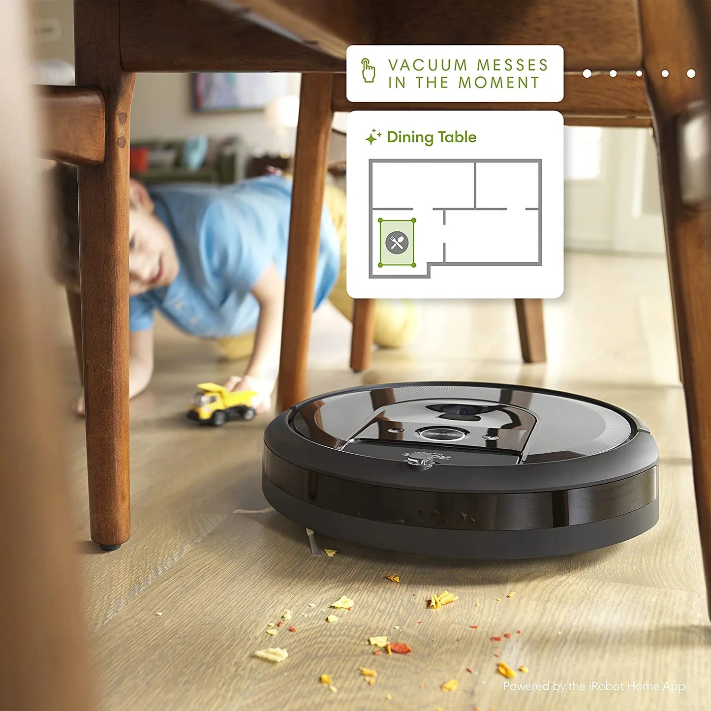 iRobot i755020 Roomba i7 plus Wi-Fi Connected Robot Vacuum with Automatic Dirt Disposal (7550)