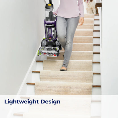 BISSELL ProHeat 2X Revolution Pet Pro Upright Deep Cleaner, for Carpets and Upholstery, TurboStrength Motor Technology, 3 Cleaning Modes, Heatwave Technology, 3586, Purple