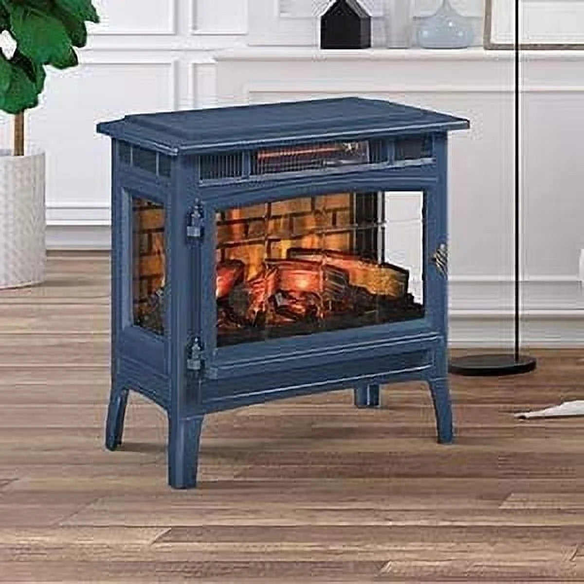 Duraflame 3D Black Infrared Electric Fireplace Stove with Remote Control - DFI-5010-01