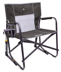 GCI Outdoor Freestyle Rocker XL Heavy Duty Portable Folding Camping Chair, Pewter Gray
