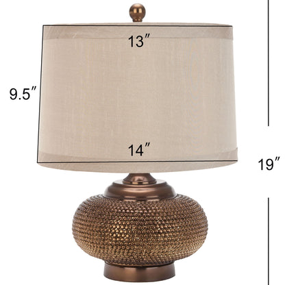 SAFAVIEH Alexis Gold Beaded Table Lamp (Set of 2)