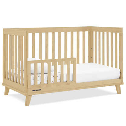 Delta Children Frankie 4-in-1 Convertible Crib - Greenguard Gold Certified, Black with Natural