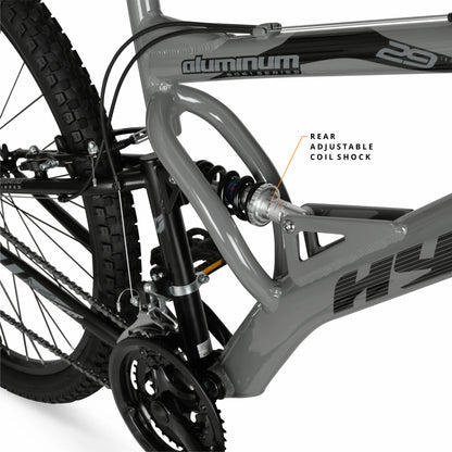 Hyper Bicycles 29" Men's Havoc Mountain Bike, Gray