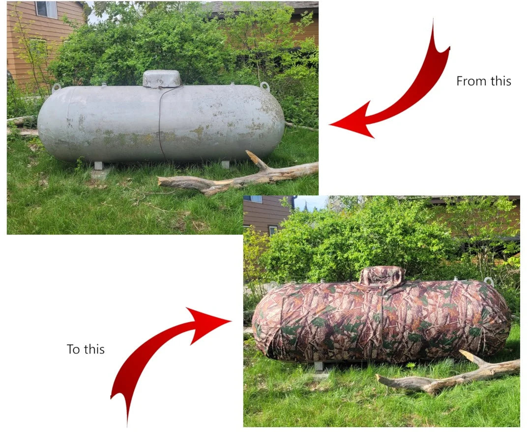 Tank Wear 500 Gallon Propane Tank Cover Outdoor Decorative