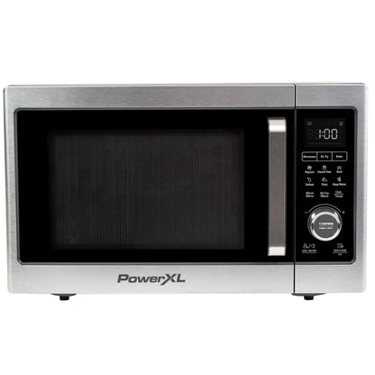 PowerXL Microwave Air Fryer Plus, Stainless Steel / Black, 1cu. ft.