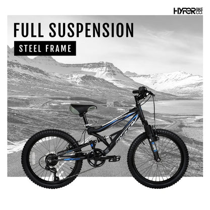 Bicycles 20" Boys Shocker Mountain Bike, Kids, Black