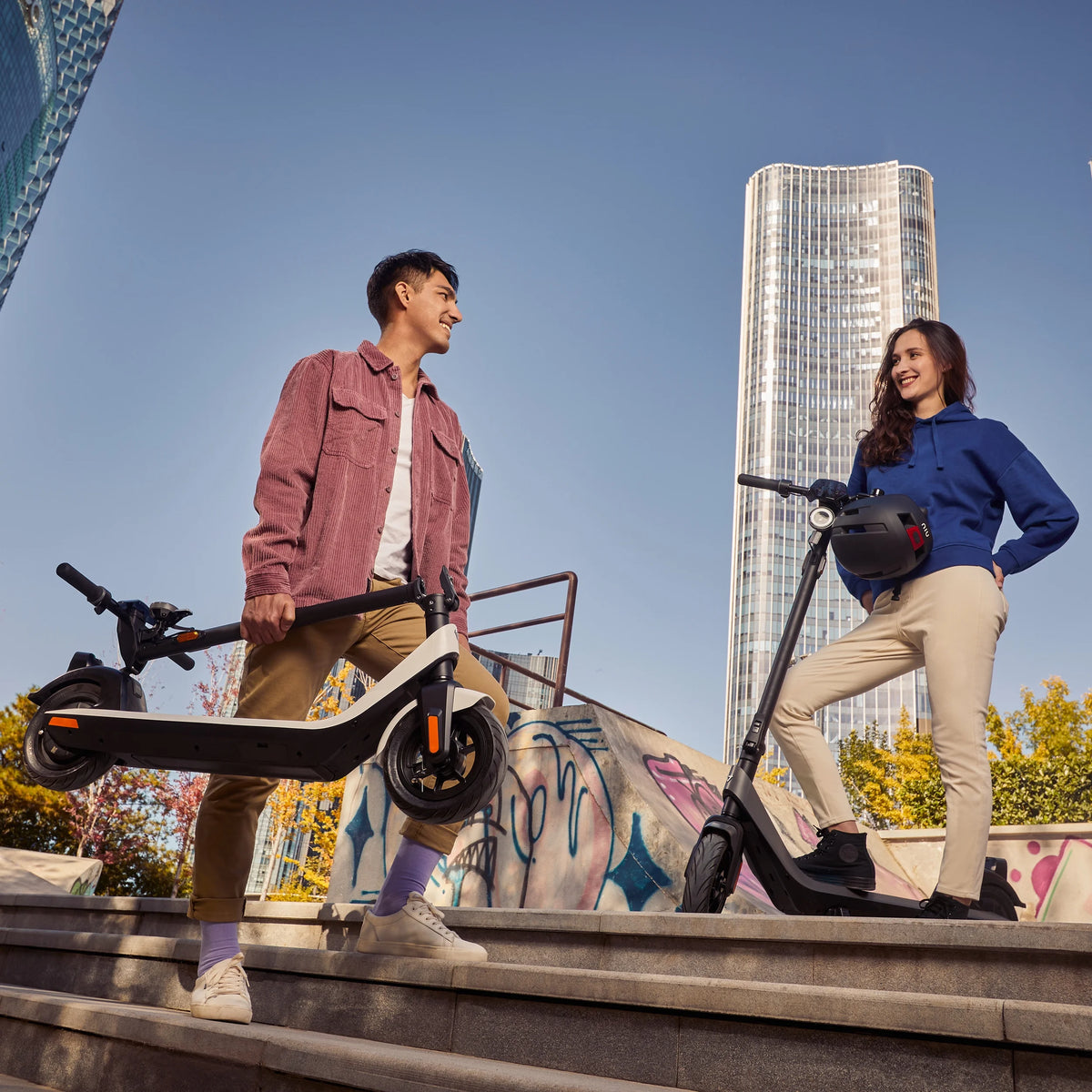 NIU Kick Electric Scooter Adult KQi2 Pro, Foldable 25 Mile Range 17mph, Gray