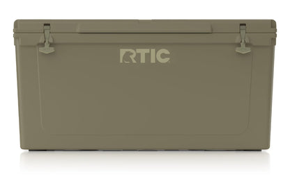 RTIC 145 QT Ultra-Tough Rotomolded Hard-Sided Ice Chest Cooler, White, Fits 195 Cans
