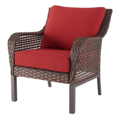 Mainstays Tuscany Ridge 4-Piece Conversation Set, Red