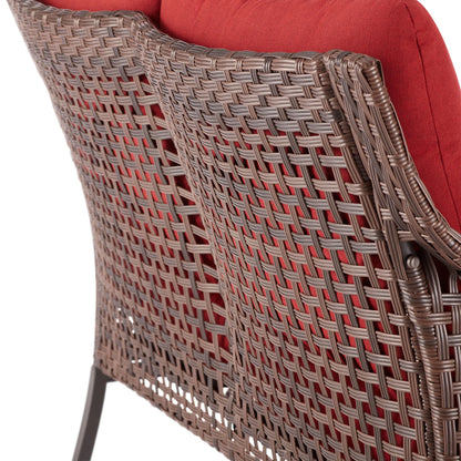 Mainstays Tuscany Ridge 4-Piece Conversation Set, Red