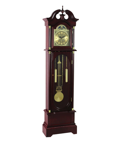 72" Floor Standing Grandfather Clock in Cherry Finish